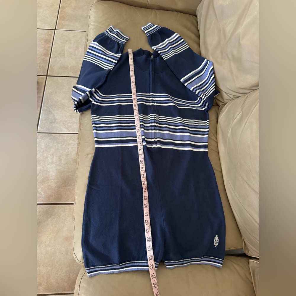Free People Striped Navy and White Jumpsuit - Picture 14 of 16